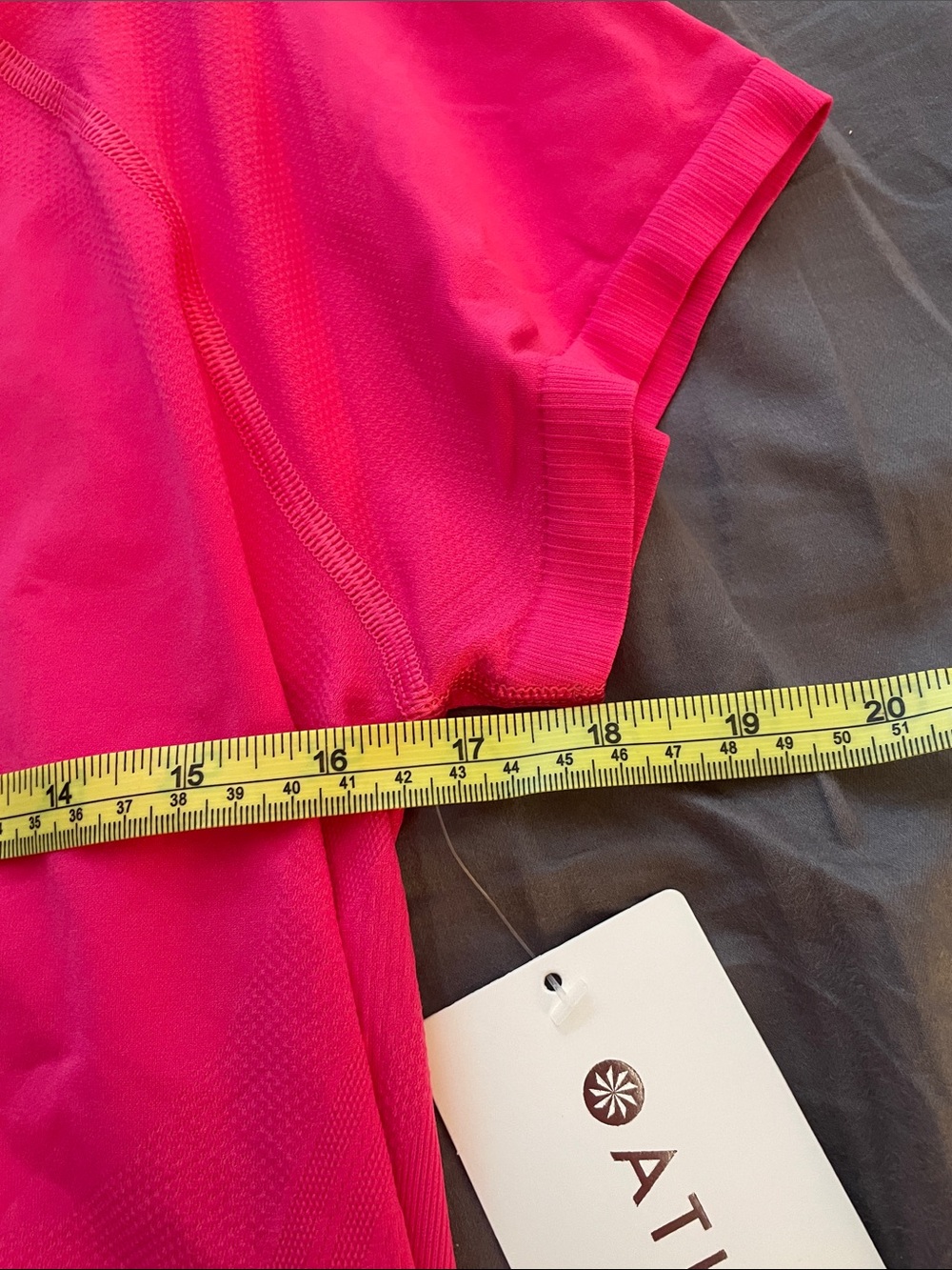Athleta Bright Pink Momentum Seamless Short-Sleeve Active Tee - Picture 8 of 10